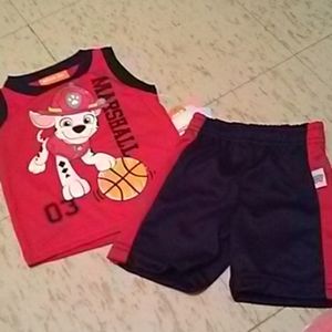 2boys 2 piece short outfit size 12m